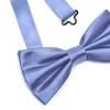 Ladeheid Children's Boys Bow Tie - Pre-Tied Adjustable Band, Shiny