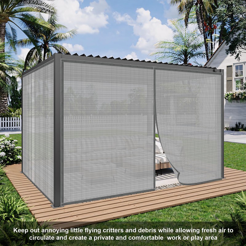 Privacy Garage Door Screen Blackout for 1 Car Garage-10x7FT Privacy