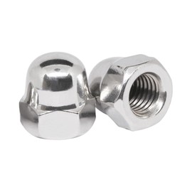 BACSHBY Pack of 5 Acorn Nuts M12 Stainless Steel A2 V2A, Cap Nuts DIN 1587 Hexagonal Cap Nuts High Shape Nuts for Screws, Threaded Rods, Threaded Bolts