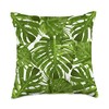 Monstera Deliciosa Leaves Botanical Tropical Plant Monstera Throw Pillow