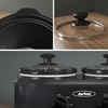 Sunvivi Double Slow Cooker,2 Pot Small Mini Crock Buffet Servers