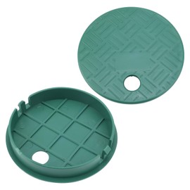 XIHIRCD 2 Pcs Sprinkler Valve Covers, Valve Box Cover Lid For Sprinkler Irrigation System Round Valve Covers Irrigation Valve Box Cover Accessories for Garden Outdoor Lawn Yard Sprinkler