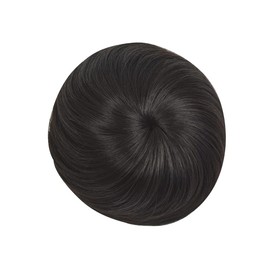 Bun Wig, Point Wig, Extension with Adjuster, Wig Hairpiece, Hair Accessory, Heat Resistant, Event (1 pc, Brown Black)