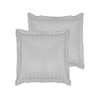 De Witte Lietaer Combed Cotton Pillowcase, Silver, 60 x 70