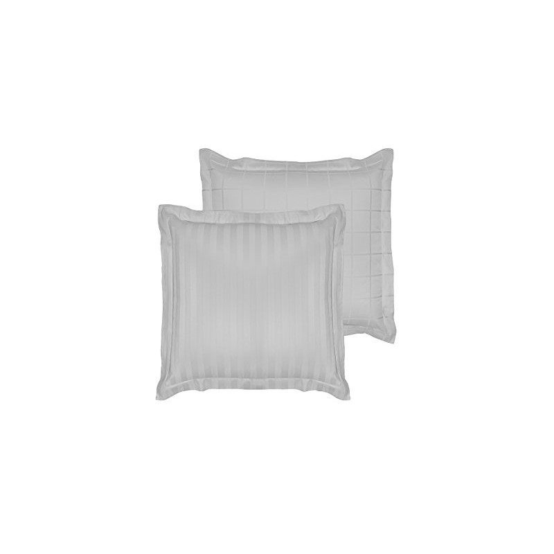 De Witte Lietaer Combed Cotton Pillowcase, Silver, 60 x 70