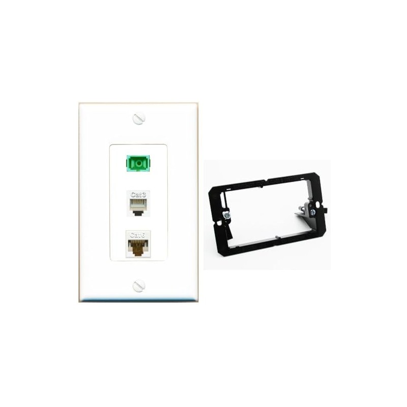 RiteAV 1 Port SC APC Simplex Phone and Cat6 Ethernet