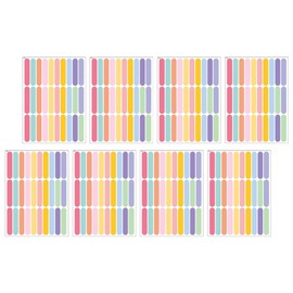 SEWACC 8 Sheets Confetti Strip Wall Decal Stickers Mini Sprinkles Wall Decal Diy Decorative Removable Wall Decal for Home