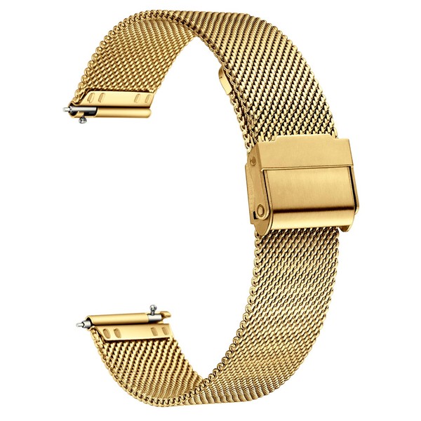 Xiruve Stainless Steel Mesh Quick Release Replacement Strap for Men
