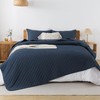 Andency Navy Blue King Size Quilt Bedding Set (106x96 Inch),