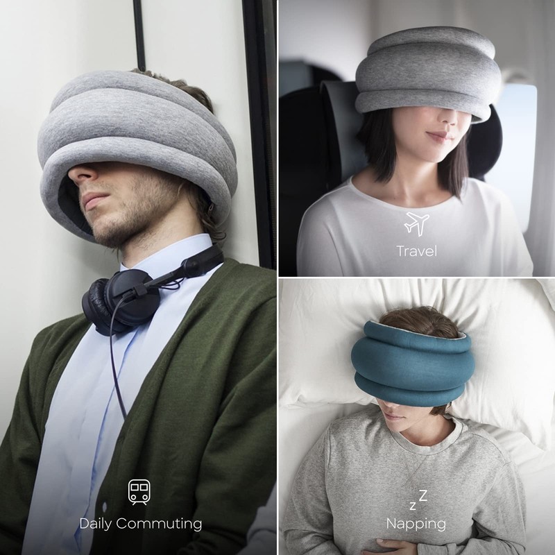 Ostrichpillow Light - Travel Pillow | Airplane Pillow, Car Travel