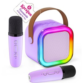 IROO Mini Karaoke Machine for Kids, Easter Busket Birthday Gifts Toys for Girls