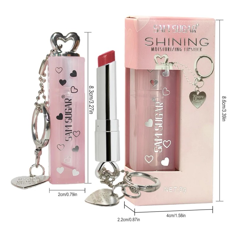 - Lápiz Labial Hidratante En Forma De Corazón Pearl Shimmer