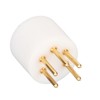 5 Pin Turntable Plug Connector Red Copper Gold Plating Nickel