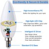 Vinaco E12 LED Bulb, 6 Pack E12 Candelabra Bulb 4