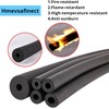 Hmevsafinect 2 Pcs Pipe Insulation Foam Tube, 3/8" TK.x 5.9