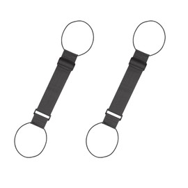 2PCS Black Elastic Fastening Luggage Straps, Adjustable Heavy Duty Suitcase Straps, Portable Travel Suitcase Accessories for Travel Bag Closure, Baggage Security Belt, Wear-Resistant and Tear-Proof