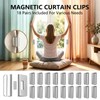 Avvchuy 18 Pairs Magnets Curtain Clips for Closure, Magnetic Closure