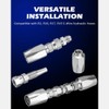 Comphic 2pcs Hydraulic Hose Repair Kit, Reusable, 2-Wire Reusable Hydraulic