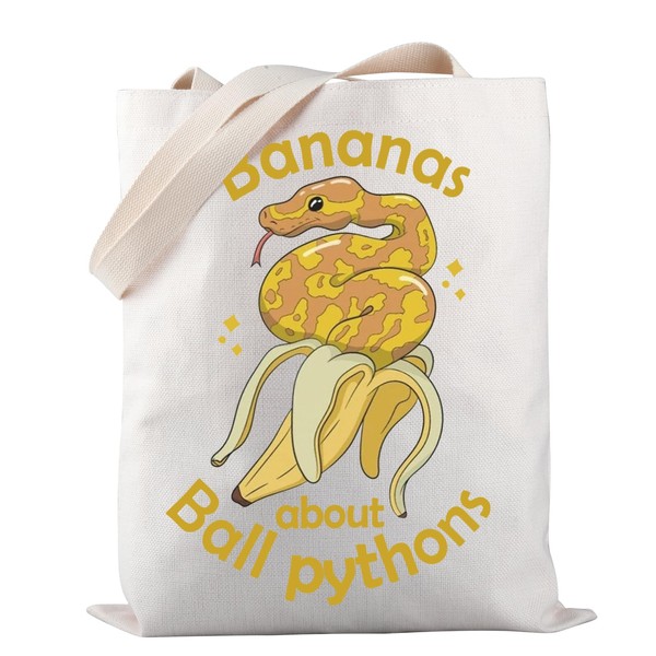 Python Snake Tote Bag Bananas About Ball Pythons Tote Bag