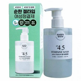 Happy Bath pH 4.5 Mild Mugwort Gel Feminine Wash 300ml 5ea