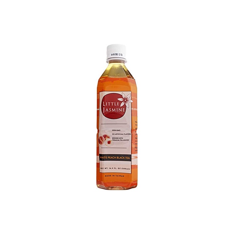 LITTLE JASMINE White Peach Black Tea, 16.9 Fl Oz (Pack