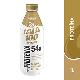 Lala 100 Leche ms Protena Sin Lactosa Parcialmente Descremada Ultrapasteurizada Reducida en Grasa con Protena sin Refrigerar, Contenido 1 Paquete con 