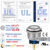25mm Momentary Big Push Button Switch Stainless Steel 304 with