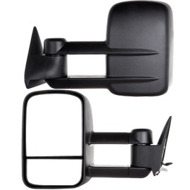 SCITOO Tow Mirrors Compatible with 1988-1998 for Chevy for GMC C1500 C2500 C3500 K1500 K2500 K3500 Truck Black Towing Mirrors with Power Left Right Side