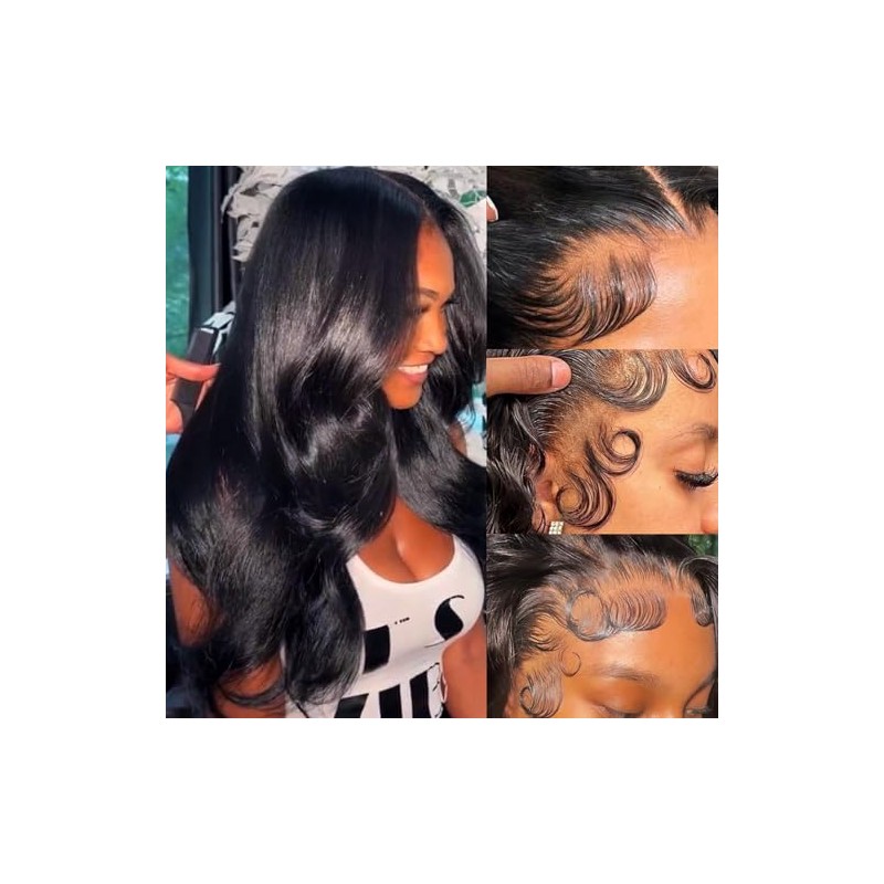 Twigoal Body Wave Lace Front Wigs Human Hair 180% Density