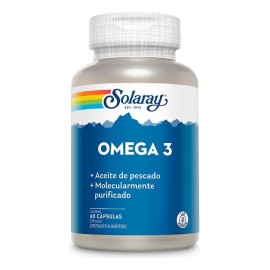 Solaray Omega 3 Cont. 60 Cápsulas ( 1.56g ) Sabor Sin Sabor