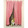 Yaland Opaque Curtains with Checked Pattern, Country House Curtains, Living