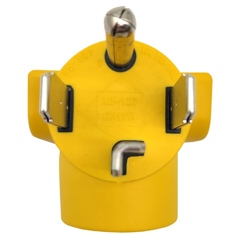 Parkworld 63142 NEMA 14-30P to 6-30R One Piece Compact Adapter