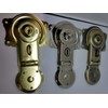 Polished Brass Trunk Lock with Keys - chest steamer old