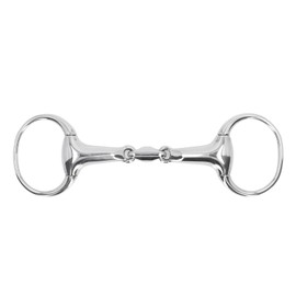 Horse Gag Ring Snaffle Bite Stainless Steel 125mm Loose Oval Link Mouthpiece Horse Training Equipment
