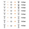 sourcing map 110 Sets Chicago Screw Rivets Metal Phillips Head