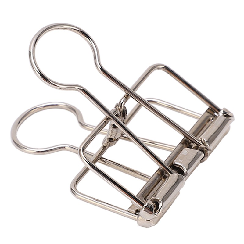50Pcs Metal Hollow Binder Clips Multipurpose Durable Paper Clamps for