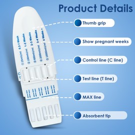 2 Stücke Pregnancy Test, Schwangerschaftstest Frühe Erkennung mit Wochenbestimmung, Schwangerschaftstest Schnelle Erkennung, Schwangerschaft bestimmen
