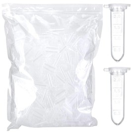 zoomto 2ml Microcentrifuge Tubes 1000PCS,Centrifuge Tubes with Attached Lid,Clear Round Micro Centrifuge Small Sample Bottle Vials Container for Lab,Plastic Lab Snap Tubes,[2ml, 2 Bag Packs,1000PCS]
