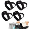 4PCS Leg Exerciser Machine Pedal Straps, Leg Exerciser Traction Straps,Adults