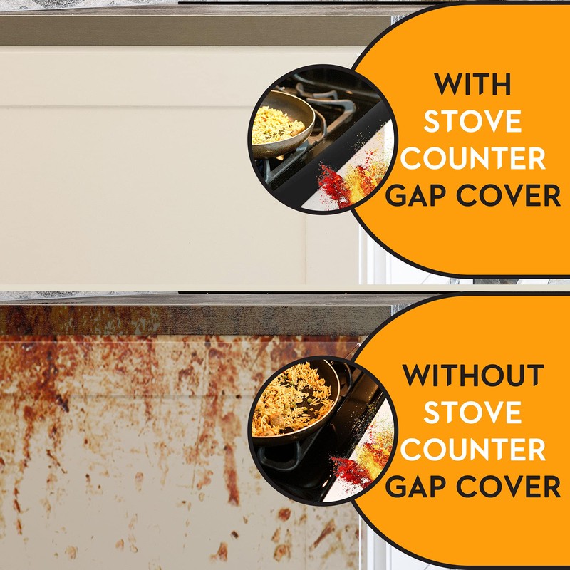 Stove Gap Covers (2 Pack), Heat Resistant and Dishwasher Safe