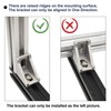 20Sets 10 Extrusion Brackets 1" x 1" 1010 Series Aluminum