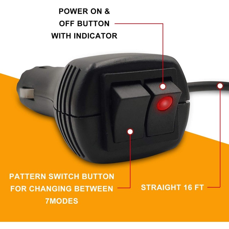 LED Strobe Light, 12V-24V Warning Emergency Safety Flashing Beacon Lights
