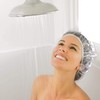Disposable Shower Cap, Waterproof Transparent Plastic Shower Cap, Hair Protection