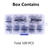 Treble Fishing Hooks, 100Pack High Carbon Steel Treble Hooks, Super