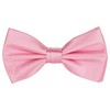 WedDecor Classy Pretied Adjustable Bow Tie Satin Butterfly Neck Stylish