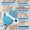 4 Pairs Cut Resistant Gloves Level 5 Protection for Kitchen,