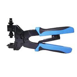 NUZAMAS Cable Crimper Coax Compression Crimping Tool for F/BNC/RCA Connectors RG59 RG6 with Stick-Clamping Technique Waterproof Quikc Release