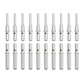 Laroal 10 Sets 16 Pin Electrical Wiring Crimp Terminal DT Terminals 0460-202-16141 0462-201-16141 Compatible With 16-20 Awg Male And Female