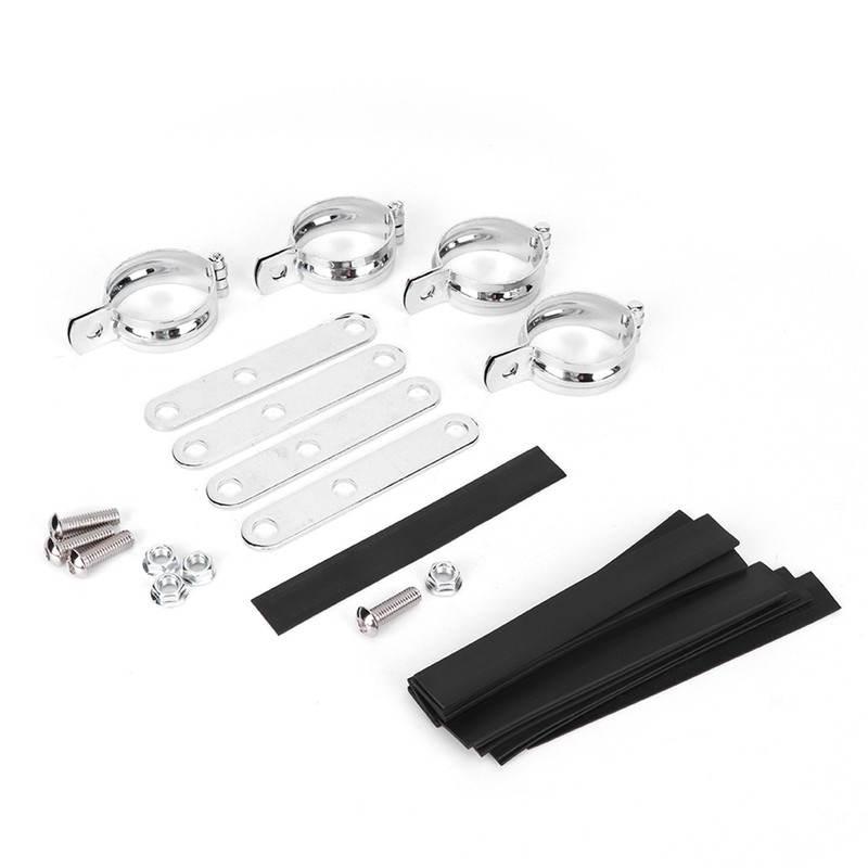 Retro Headlight Bracket Fork Mounting Clamp Universal Accessory Fit for
