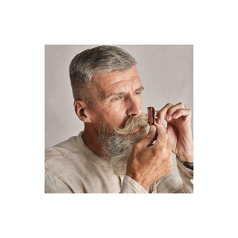 Kent The Hand Made Comb for Beard and Moustache, Sawcut
